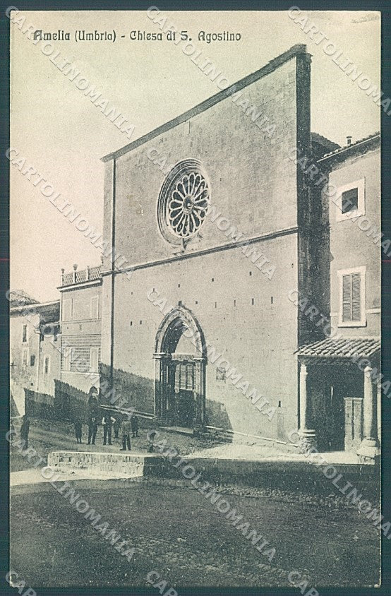 Terni Amelia Chiesa S. Agostino cartolina JK4724 – fronte