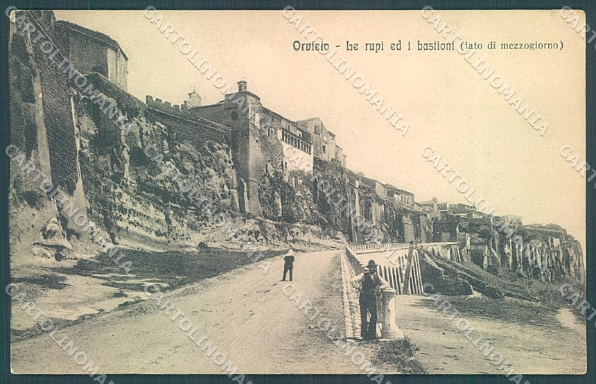 Terni Orvieto Bastioni Alterocca 1630 PIEGHINA ANGOLO cartolina JK4731 – fronte