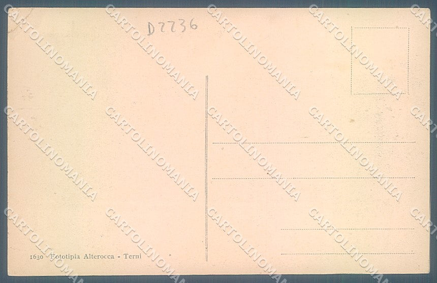 Terni Orvieto Bastioni Alterocca 1630 PIEGHINA ANGOLO cartolina JK4731 – retro