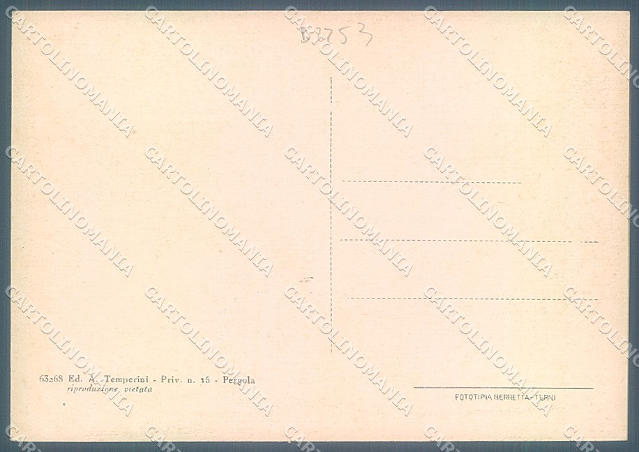 Urbino Pesaro Pergola Cattedrale Via Don Minzoni FG cartolina JK4736 – retro