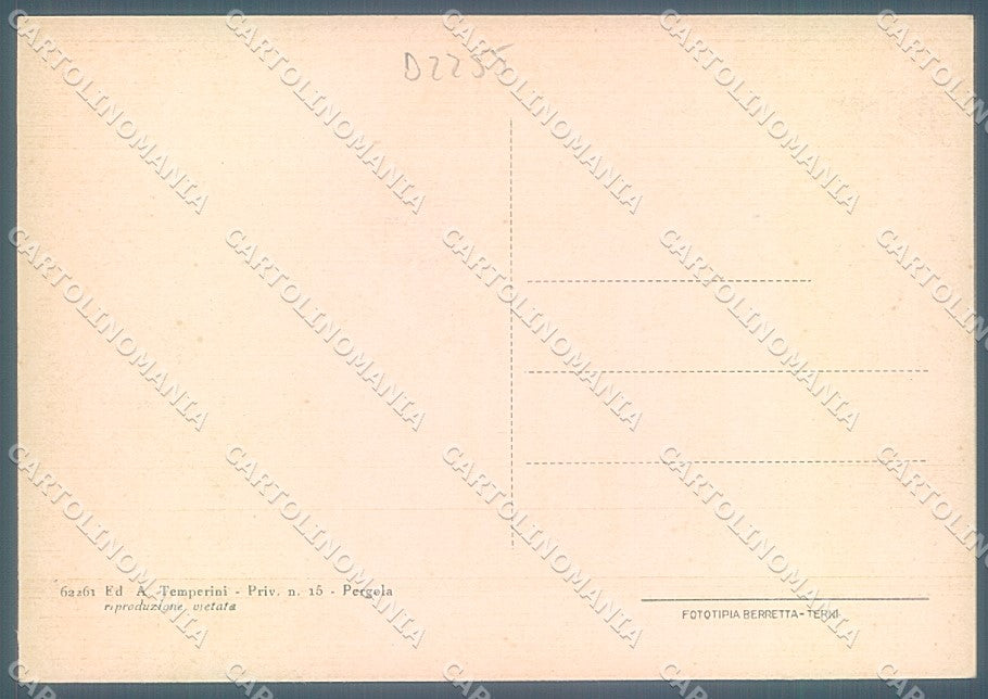 Urbino Pesaro Pergola Palazzo Comunale Corso Matteotti FG cartolina JK4737 – retro