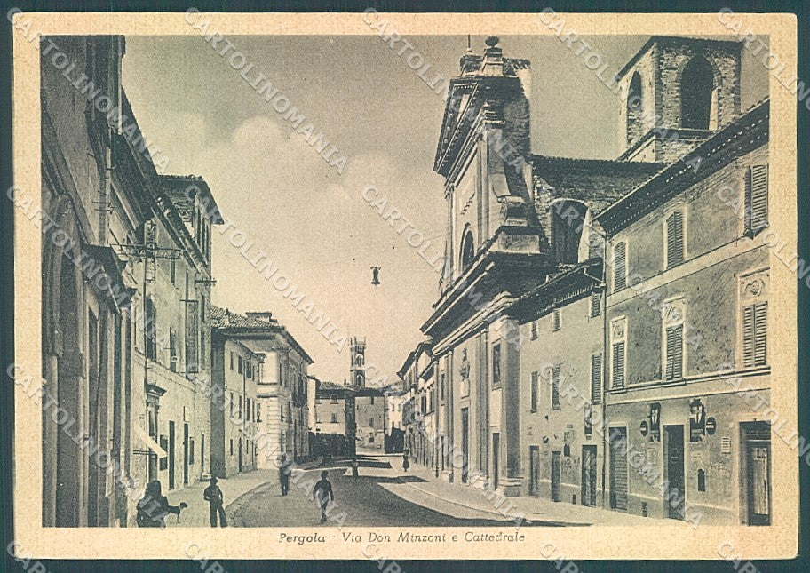 Urbino Pesaro Pergola Cattedrale Via Don Minzoni FG cartolina JK4738 – fronte