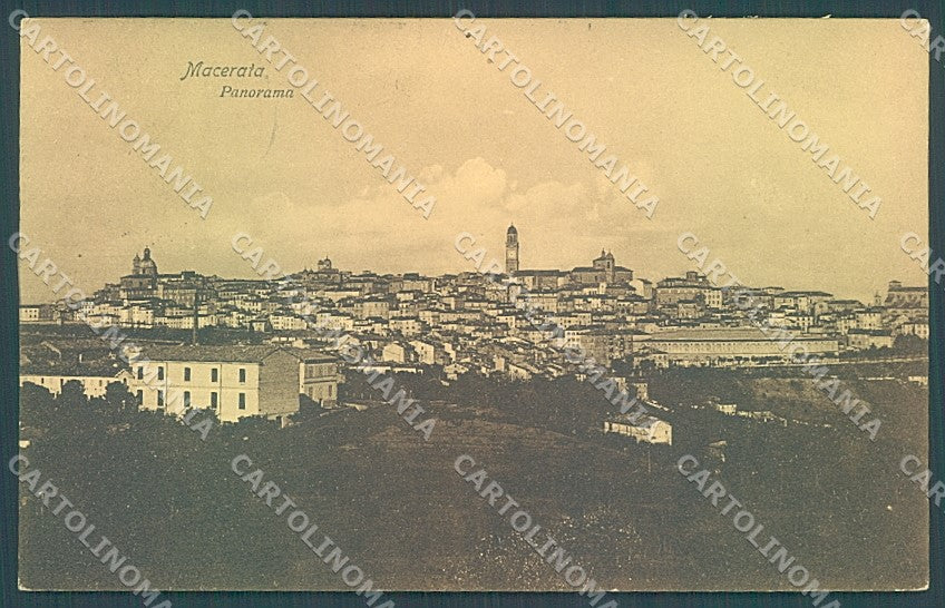 Macerata Città PIEGHINA cartolina JK4745 – fronte