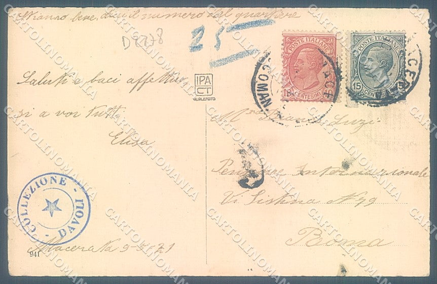Macerata Città Convitto Nazionale cartolina JK4747 – retro