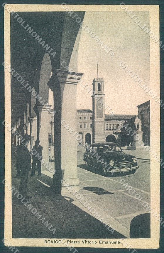 Rovigo Città Piazza Vittorio Emanuele cartolina JK4750 – fronte