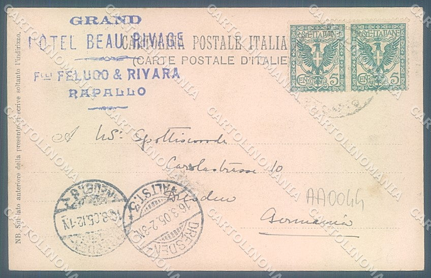 Genova Rapallo Foto cartolina JK4760 – retro