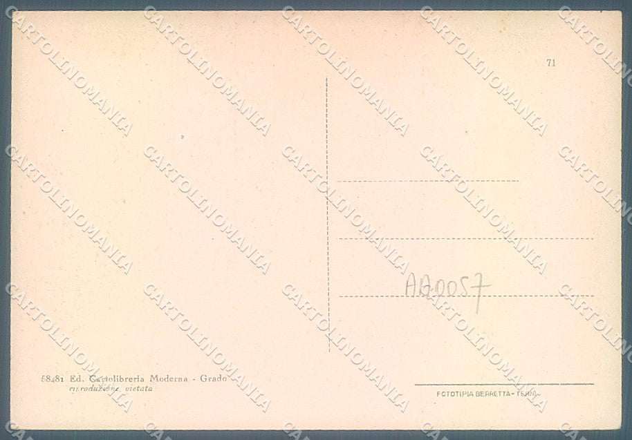 Gorizia Grado Viale Dante Alighieri FG cartolina JK4762 – retro