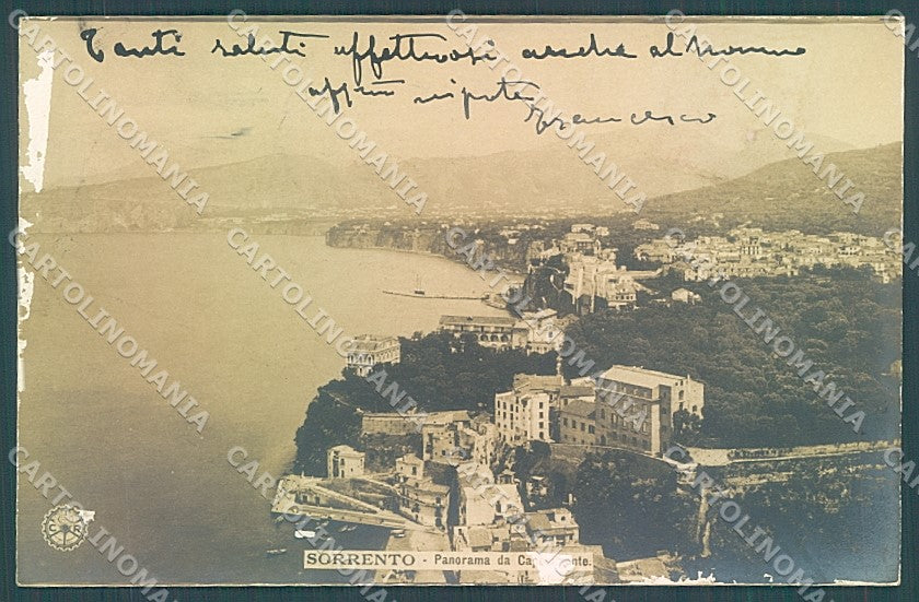 Napoli Sorrento NPG ABRASA Foto cartolina JK4767 – fronte
