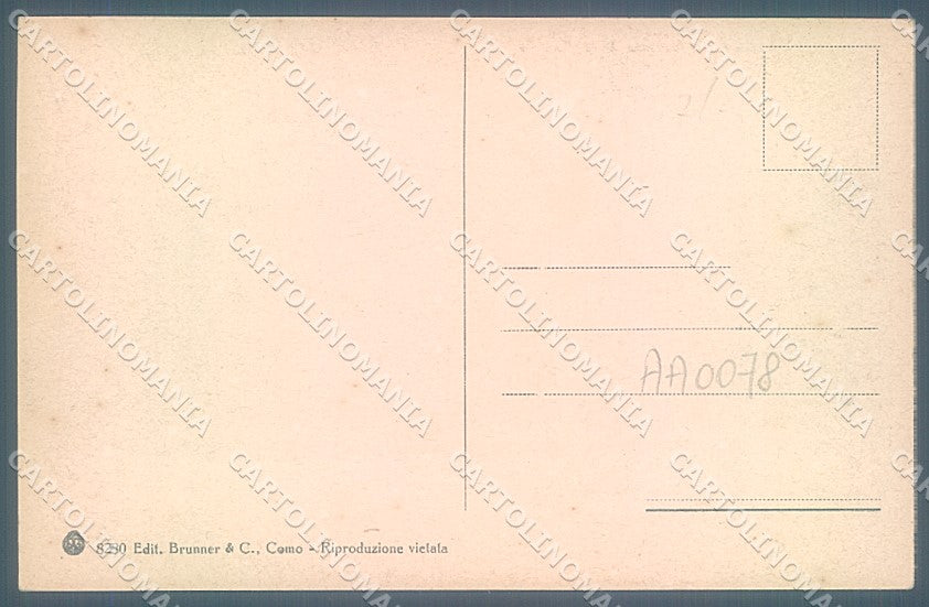 Napoli Sorrento Vesuvio Brunner 8280 cartolina JK4768 – retro