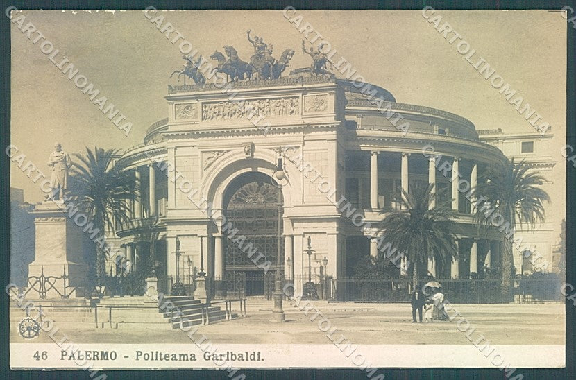Palermo Città Politeama Garibaldi NPG Foto cartolina JK4771 – fronte