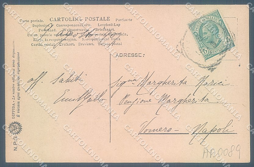 Palermo Città Politeama Garibaldi NPG Foto cartolina JK4771 – retro