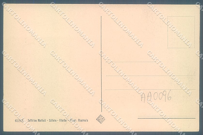 Viterbo Bagnaia Piazza XX Settembre Castello cartolina JK4773 – retro