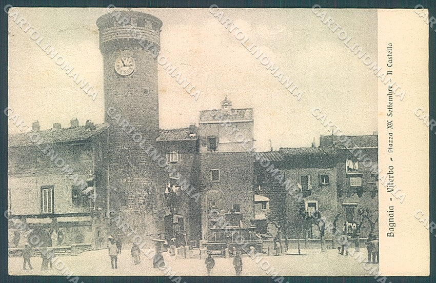 Viterbo Bagnaia Piazza XX Settembre Castello cartolina JK4774 – fronte