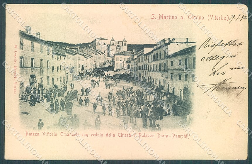 Viterbo S. Martino al Cimino Chiesa Palazzo Doria cartolina JK4778 – fronte