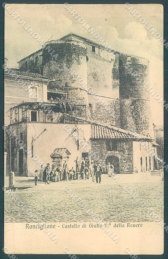 Viterbo Ronciglione Castello Giulio II della Rovere PIEGHINA cartolina JK4780 – fronte