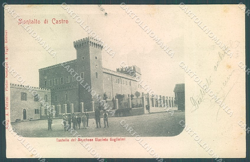 Viterbo Montalto di Castro Castello Marchese Giacinto Guglielmi cartolina JK4781 – fronte