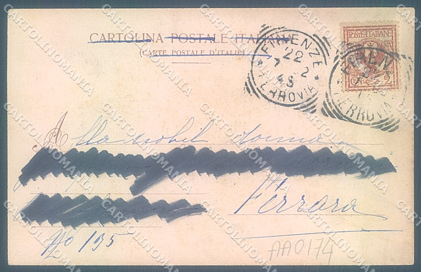 Firenze Città Scomparsa Mercato Vecchio Modiano 1815 cartolina JK4795 – retro