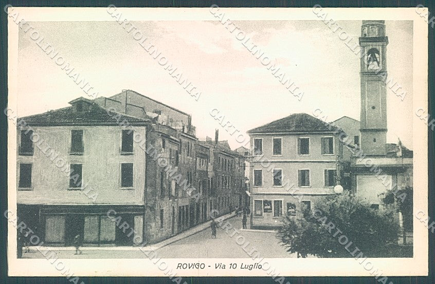 Rovigo Città Chiesa Via 10 Luglio cartolina JK4796 – fronte