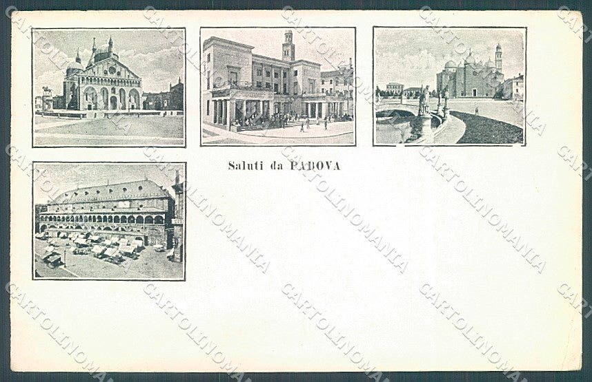 Padova Città Chiesa Mercato saluti da cartolina JK4802 – fronte