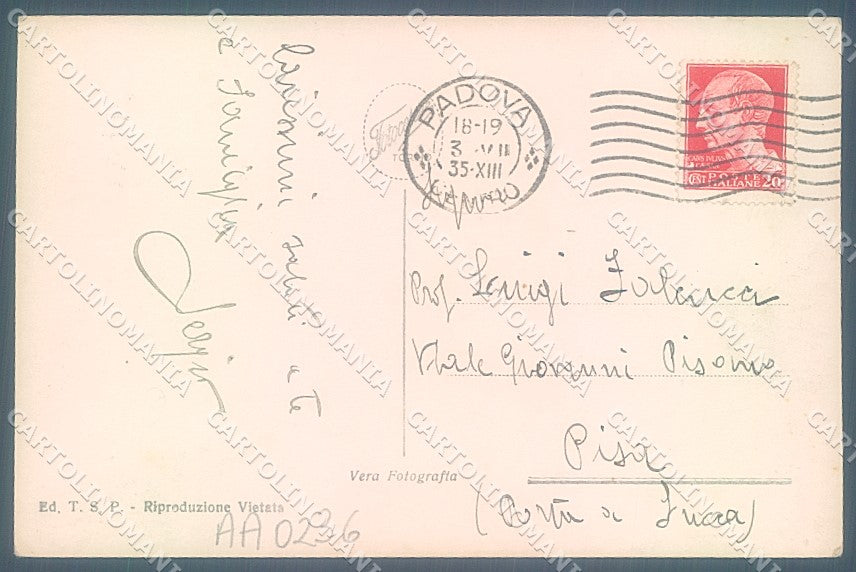 Padova Città Osservatorio Astronomico Foto cartolina JK4811 – retro