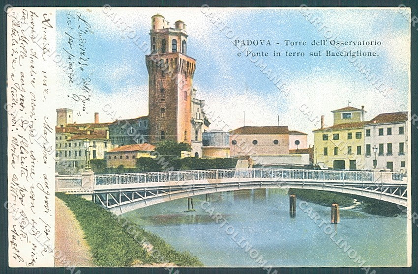 Padova Città Ponte sul Bacchiglione Torre Osservatorio cartolina JK4812 – fronte