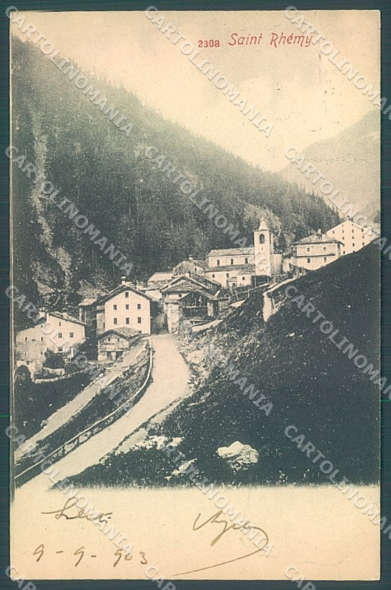 Aosta Saint Rhémy cartolina JK4821 – fronte