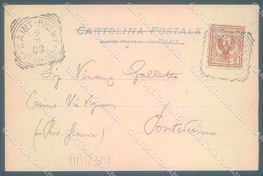 Aosta Saint Rhémy cartolina JK4821 – retro