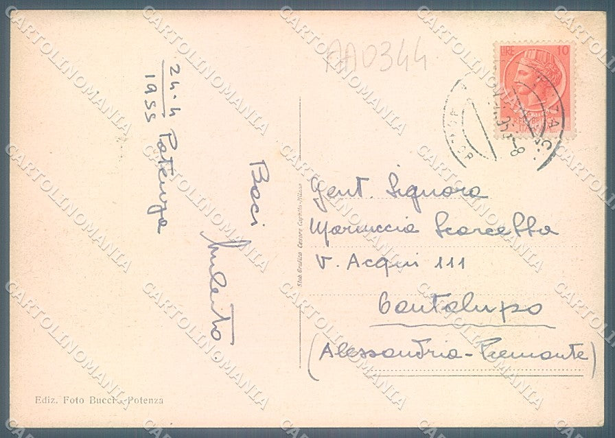 Potenza Città Via Pretoria FG cartolina JK4832 – retro
