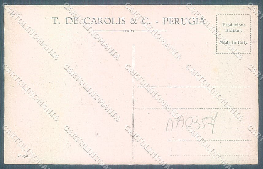 Perugia Città Cartoleria De Carolis cartolina JK4835 – retro