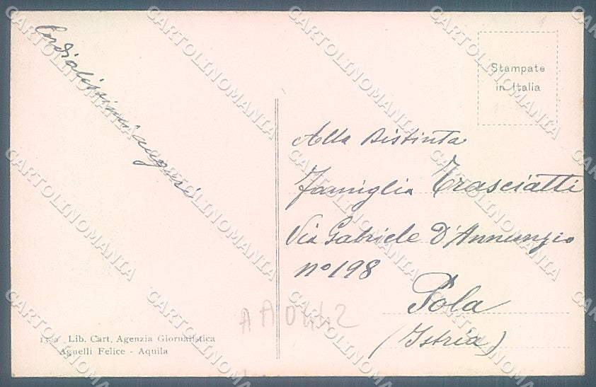 L'Aquila Gran Sasso Alpinisti cartolina JK4853 – retro