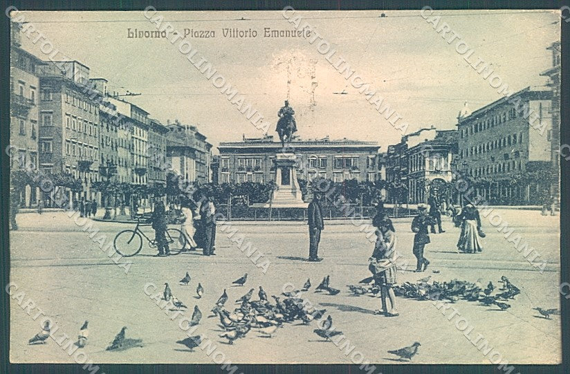 Livorno Città Piazza Vittorio Emanuele cartolina JK4866 – fronte
