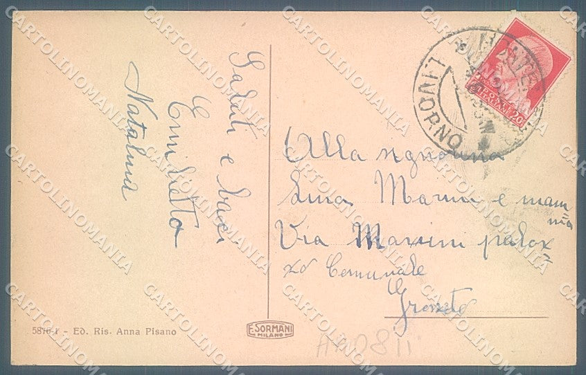 Livorno Città Montenero cartolina JK4872 – retro