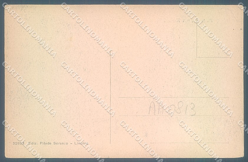 Livorno Città Battello Porto cartolina JK4873 – retro