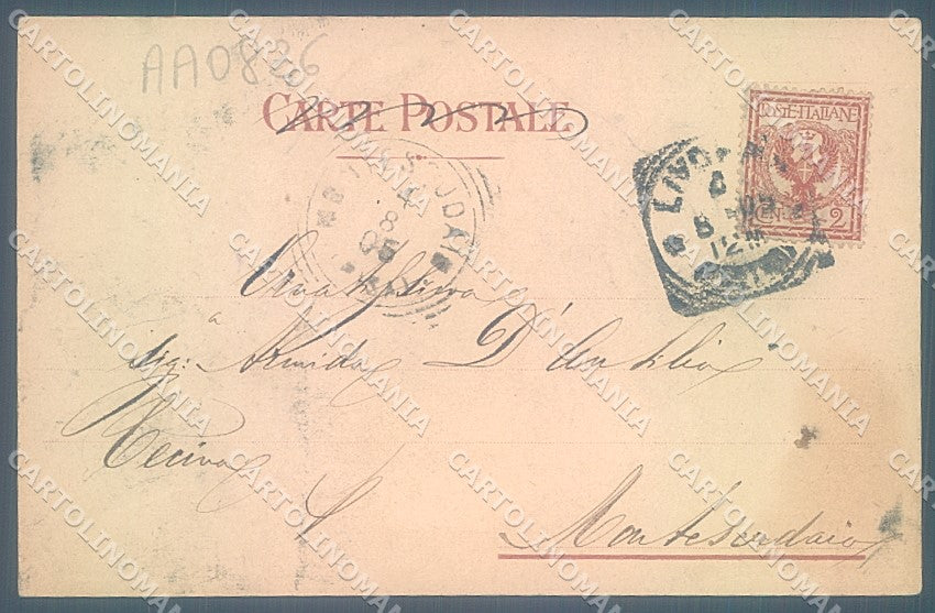 Livorno Città Porto Barche cartolina JK4881 – retro