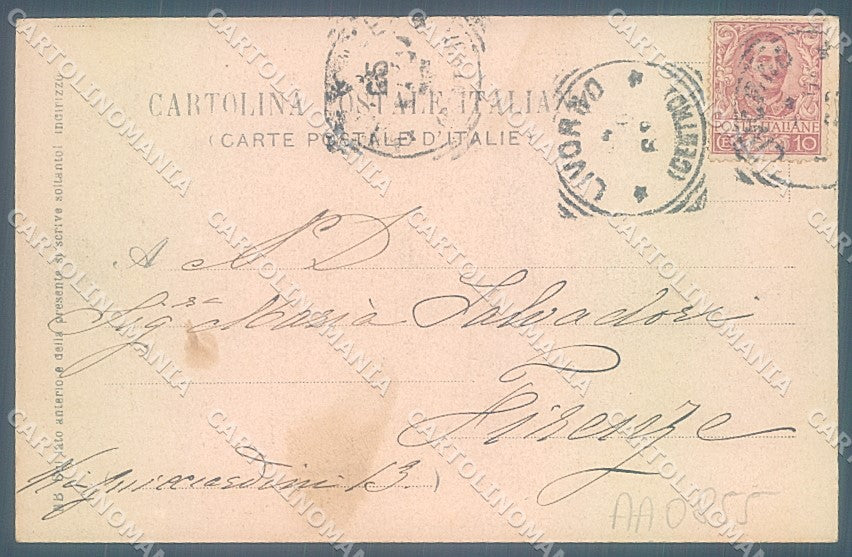 Livorno Città Scali Saffi Mercato Nuovo cartolina JK4886 – retro