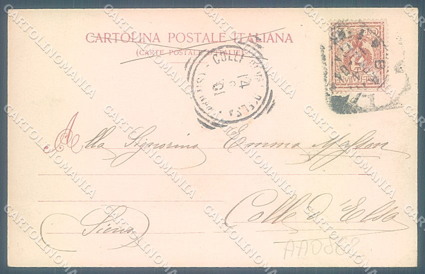 Livorno Città Velieri Molo Mediceo saluti da Modiano 2513 cartolina JK4891 – retro
