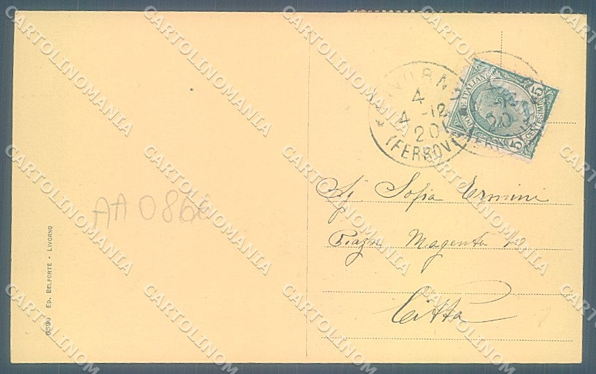 Livorno Antignano cartolina JK4894 – retro