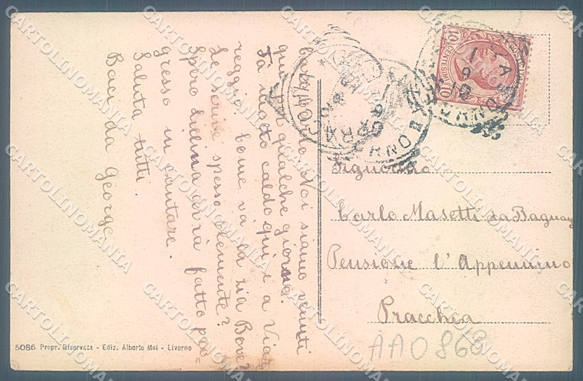 Livorno Città Scali Olandesi cartolina JK4895 – retro