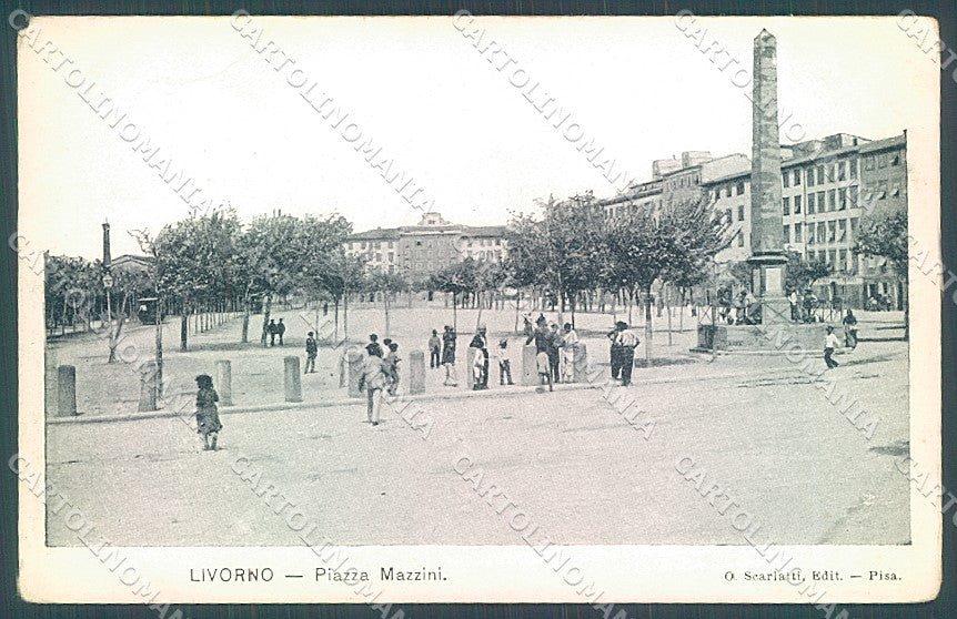 Livorno Città Piazza Mazzini cartolina JK4896 – fronte