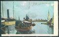 Livorno Città Battello Porto saluto da cartolina JK4897 – fronte