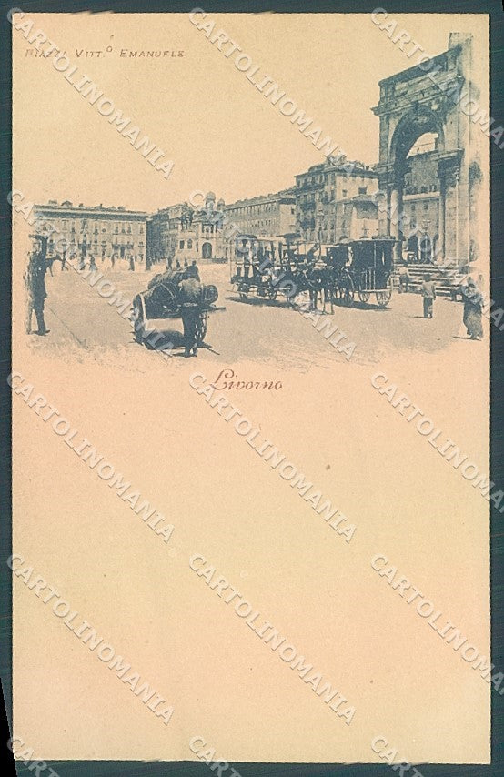 Livorno Città Piazza Vittorio Emanuele cartolina JK4907 – fronte