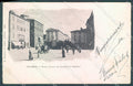 Livorno Città Piazza Monumento Cavour PIEGHINA cartolina JK4914 – fronte