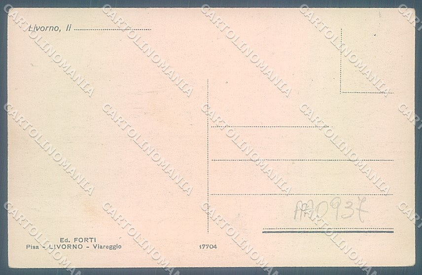 Livorno Città Scoglio della Regina cartolina JK4916 – retro