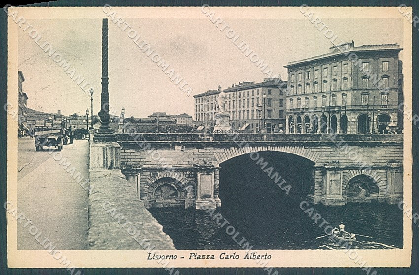 Livorno Città Piazza Carlo Alberto cartolina JK4919 – fronte