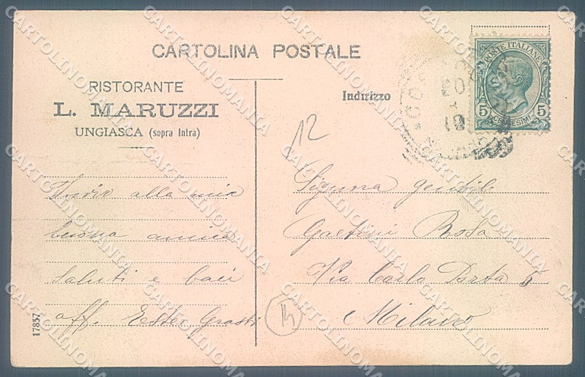 Verbania Cossogno Ungiasca cartolina JK4930 – retro