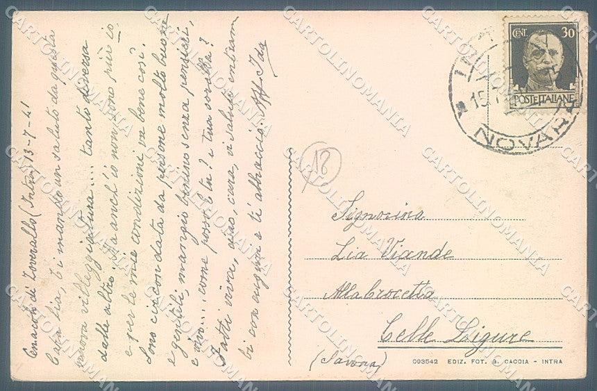 Verbania Zoverallo Casa di Esercizi cartolina JK4934 – retro