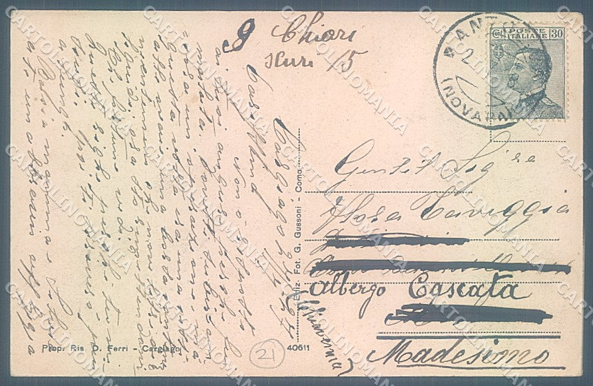 Verbania Ghiffa Cargiago cartolina JK4936 – retro