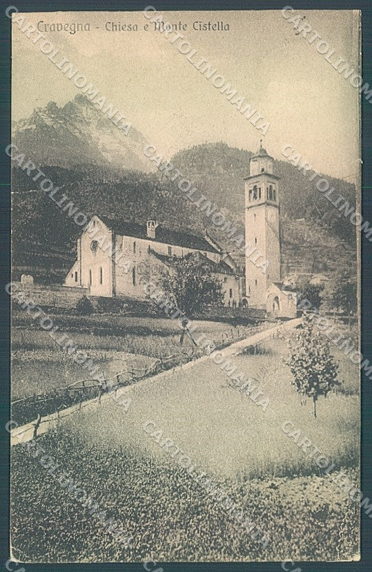 Verbania Crodo Cravegna Chiesa Monte Cistella PIEGATA cartolina JK4939 – fronte
