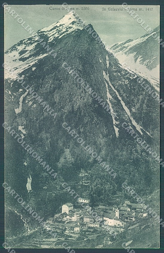 Vercelli Rima Corno Valsesia cartolina JK4941 – fronte