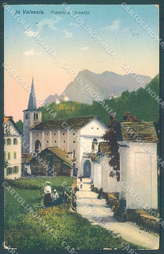 Vercelli Fobello Valsesia Chiesa cartolina JK4947 – fronte